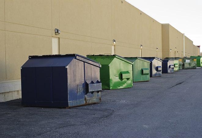 a large dumpster serves as a temporary waste container on a job site in Canton, PA