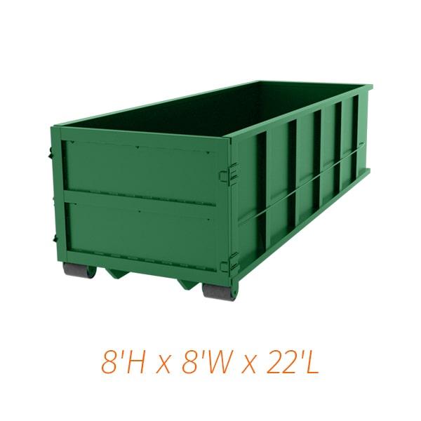 most cities require a permit to rent a forty yard dumpster, so it's vital to check with your local municipality